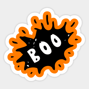 Scary Boo Ghost Halloween Sticker